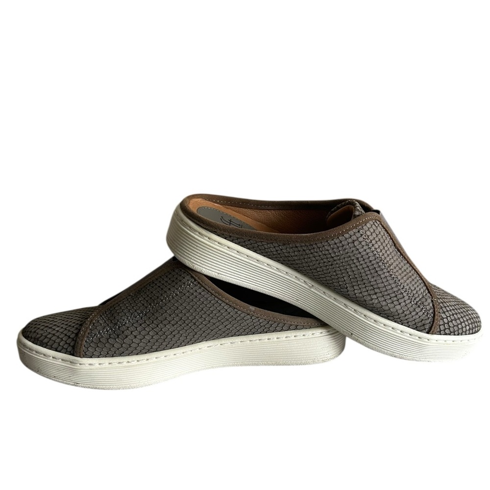 Sofft Leather Snakeskin Embossed Slip-On Sneaker Mules Women’s Size‎ 6.5M – Grey - Picture 5 of 7